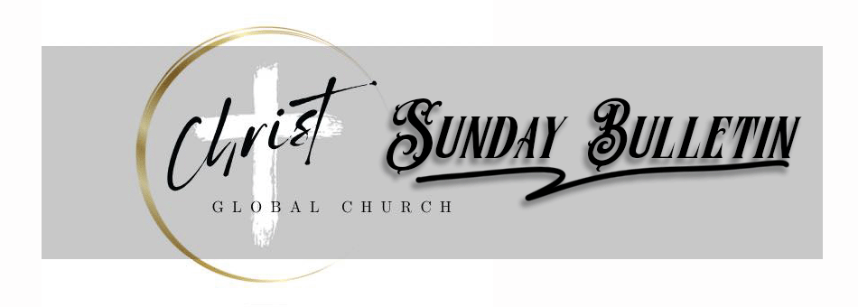 Sunday Bulletin Header